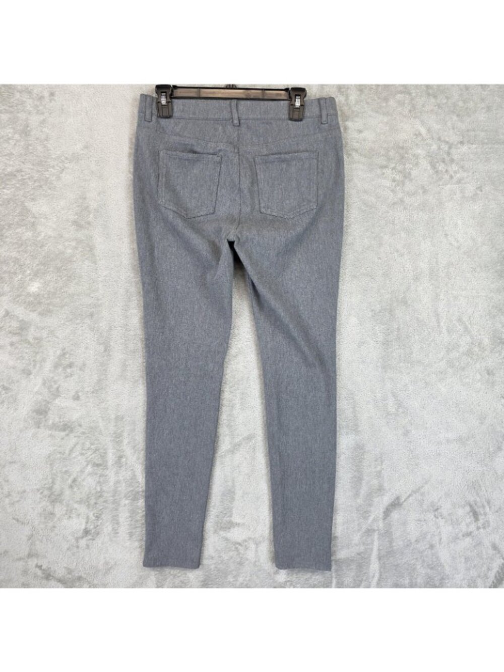 Uniqlo Jegging Pants Womens L Gray Knit Heattech Slim Elastic Waist Thermal - Picture 2 of 10